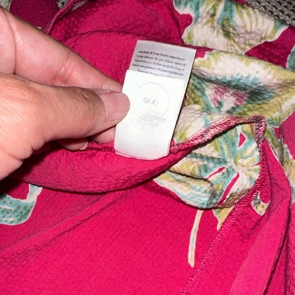 FAHERTY pacifica seersucker wrap skirt in orchid blossom XS - Picture 11 of 11